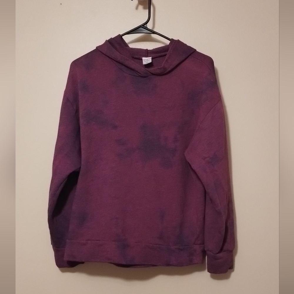 Women's Purple Tie Dye Hoodie, Melrose & Market, Medium, Pre-Owned